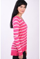 Bluza Dama Vero Moda Vmnova V-Neck Fuchsia Purple Stripes Birch
